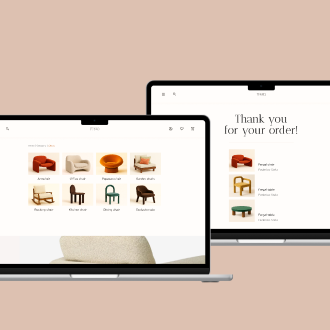 UX/UI design example of work done by client 0