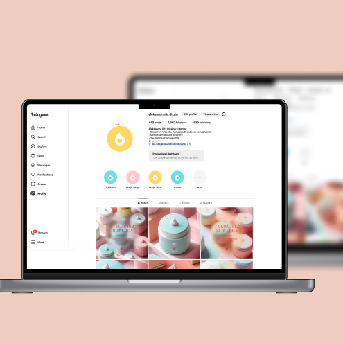 UX/UI design example of work done by client 1