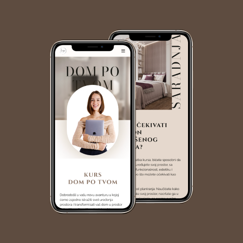 UX/UI design example of work done by client 1