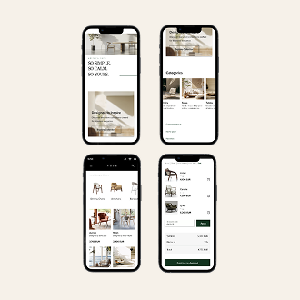 UX/UI design example of work done by client 1